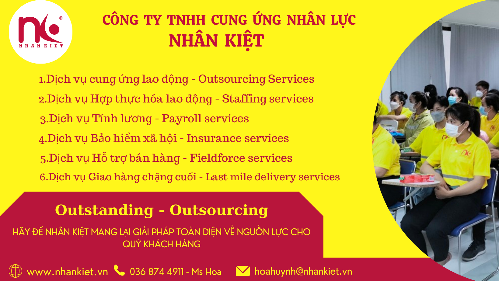 Dịch vụ Cho thuê lại lao động - Outstanding - Outsourcing