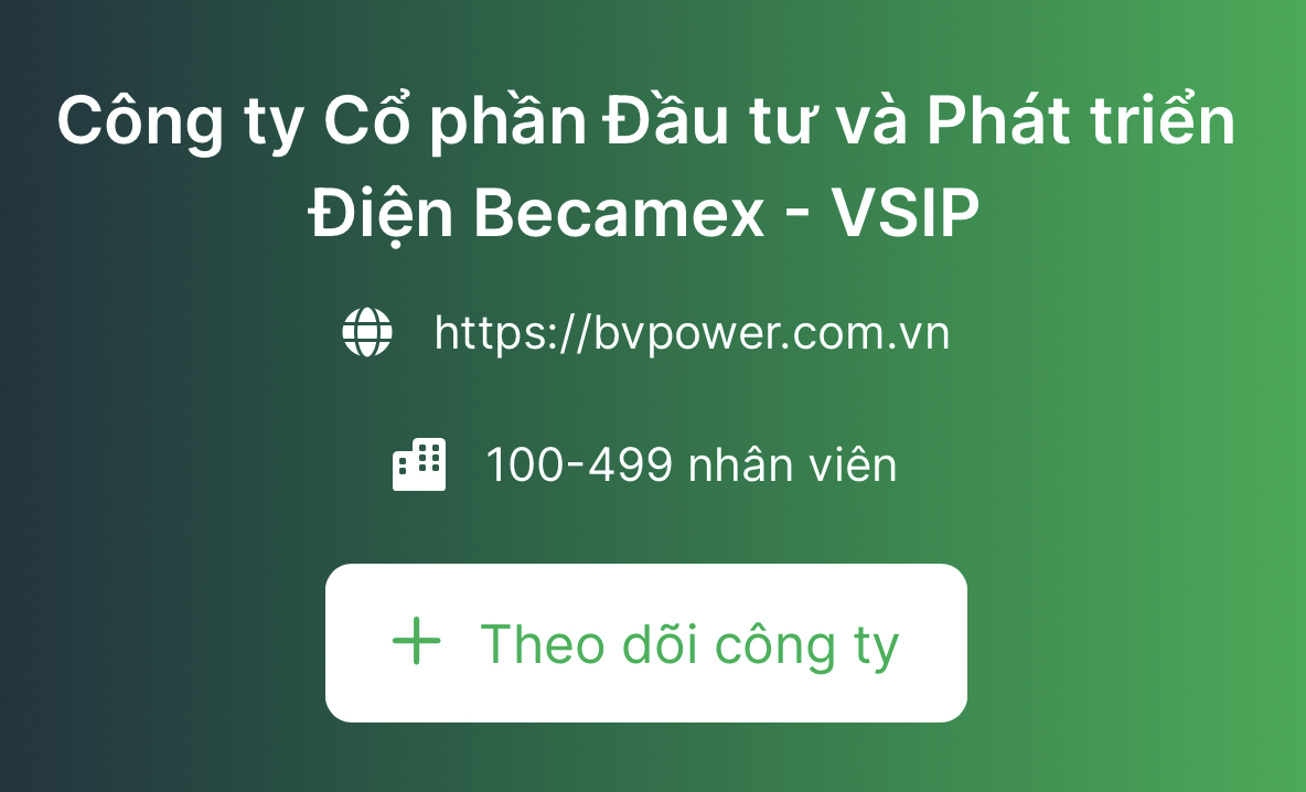 Công ty Cổ phần Đầu tư và Phát triển Điện Becamex - VSIP